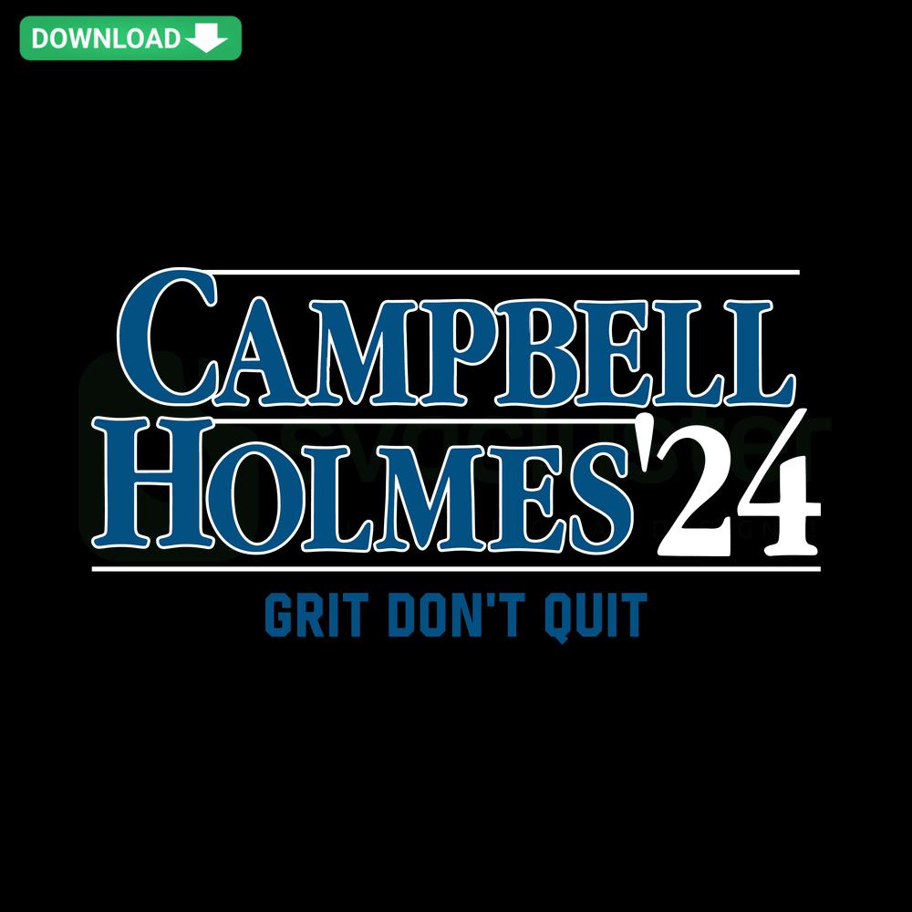 Campbell Holmes 24 Detroit Lions SVG Clip Art - Digital Download, Bold Player Jersey Stripes, Royal Blue Sport Design