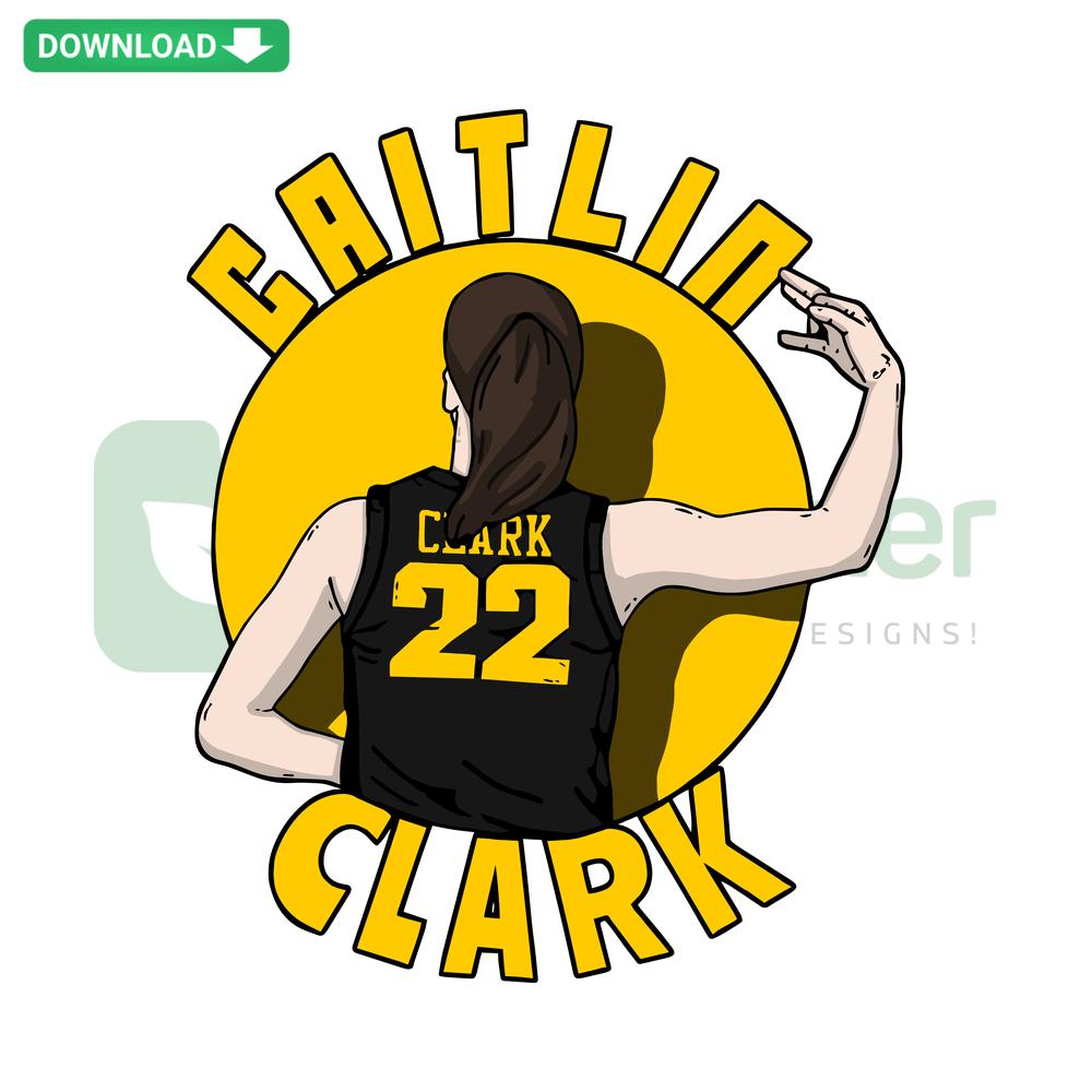 Caitlin Clark Iowa Hawkeyes Player SVG, Printable NCAA Basketball Design, Digital Download, SVG Art, Sports Fan Decor