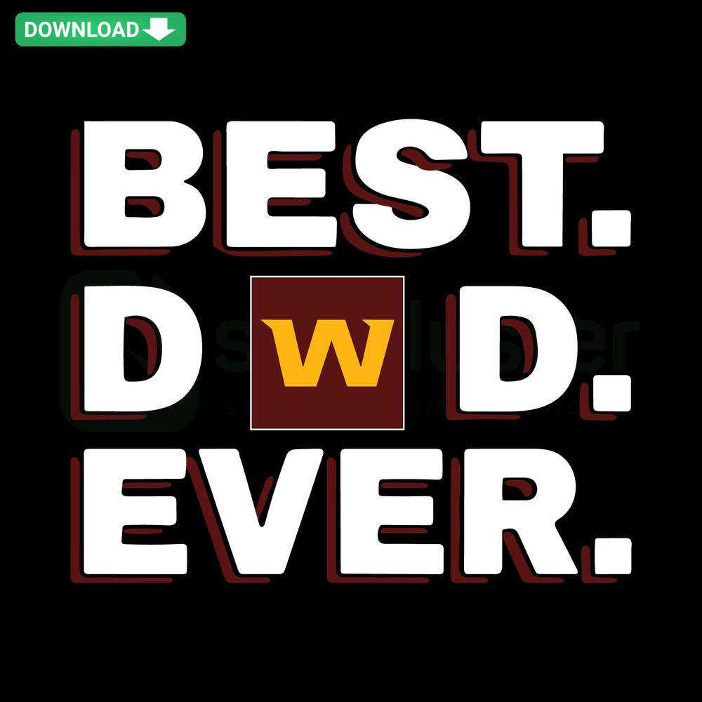Best Dad Ever Washington SVG: Cricut Ready Digital Download with Customizable State Design for Craft Projects
