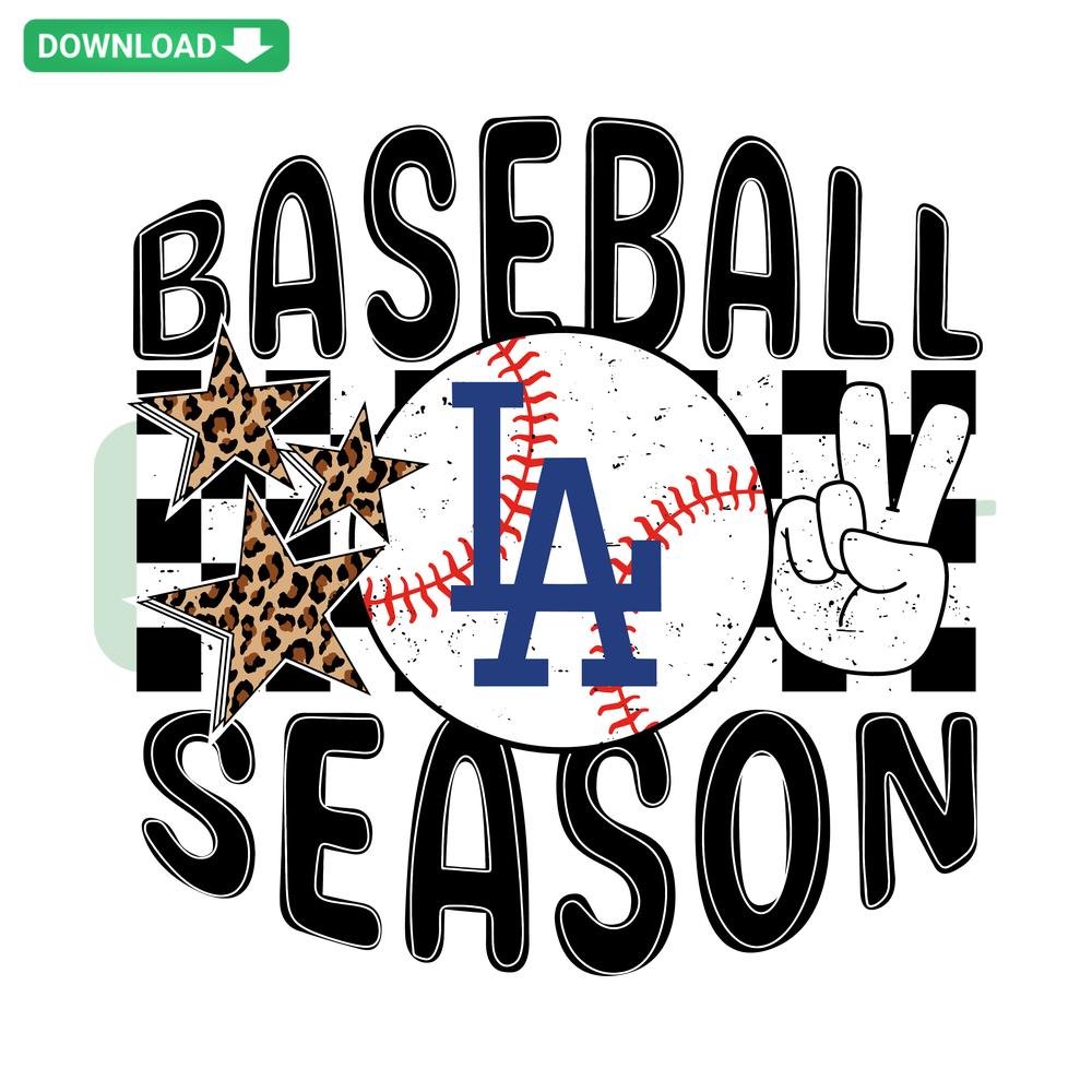 Los Angeles Dodgers SVG design with baseball graphics, perfect for Cricut and Silhouette users; ideal for DIY crafts and merchandise.