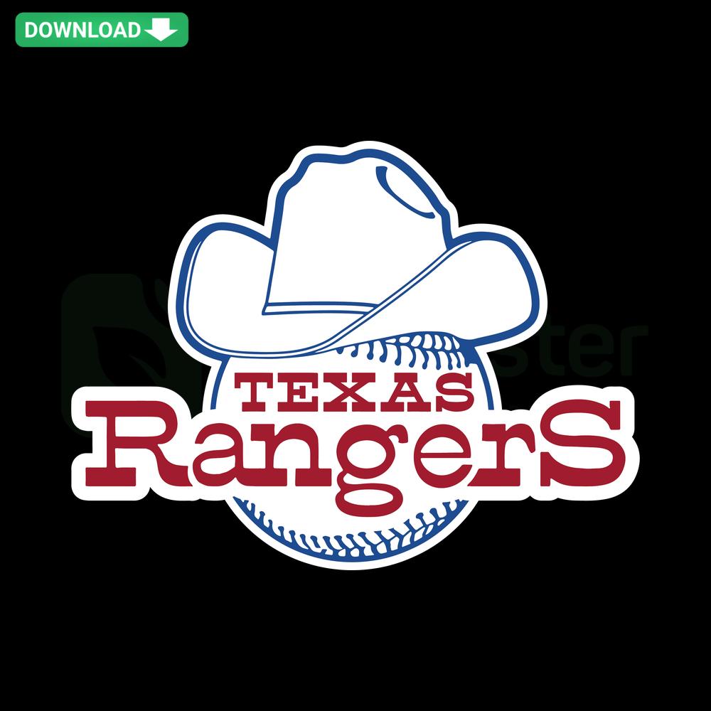Cowboy Texas Rangers Baseball Team MLB SVG Design, Ideal for Crafting Projects, Vibrant Patterns with Team Logos and Graphics