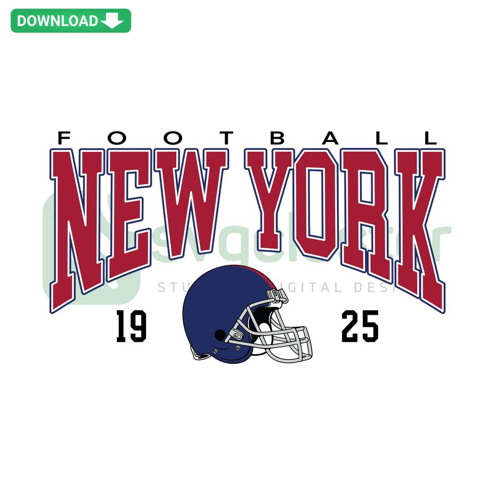 Vintage New York Giants 1925 Football SVG Digital Download, Retro Printable File, Classic Team Logo, Sports Memorabilia Design