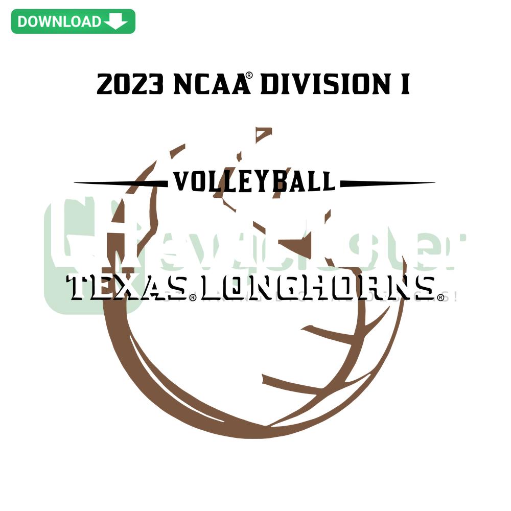 Texas Longhorn Volleyball SVG 2023 NCAA Champions design, instant download. Perfect for sports fans and graphic projects.