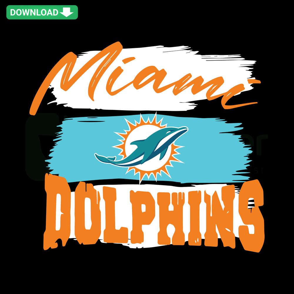 Retro Miami Dolphins SVG Design, Cricut Download, Perfect for Designers, Vintage Dolphins Logo, Miami Sports Crafts Art Resources
