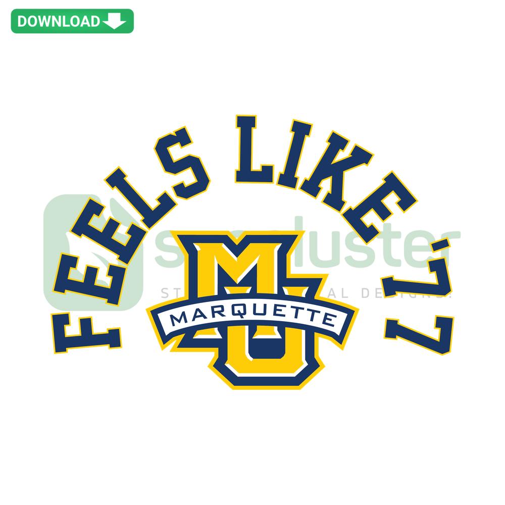 Marquette Basketball 1977 NCAA Championship SVG, Retro Printable Craft Design, Vintage Gold and Blue Sport Logo 일러스트레이션