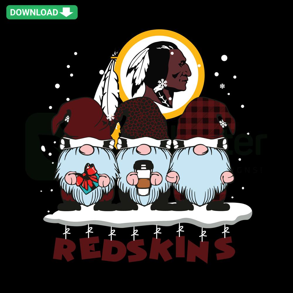 Whimsical Washington Football Gnomes SVG, perfect for Cricut/Silhouette crafting, digital download, team spirit!