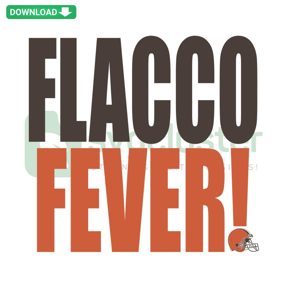 Cleveland Browns SVG Design featuring Flacco Fever, Premium Digital Download Graphic for Fans and Crafters.