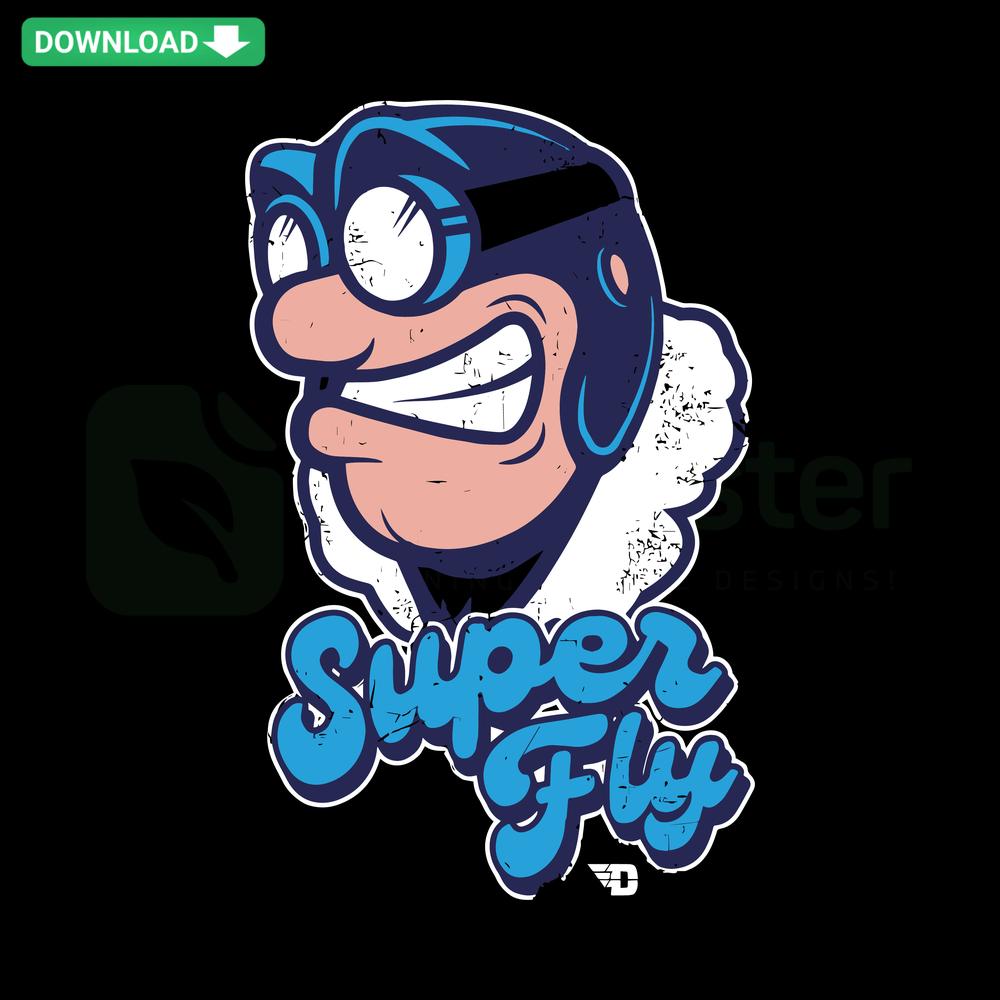 Retro Super Fly Dayton Flyers NCAA SVG: Vintage Colorful Logo Design, Instant Digital Download, Perfect for Fans & Crafts