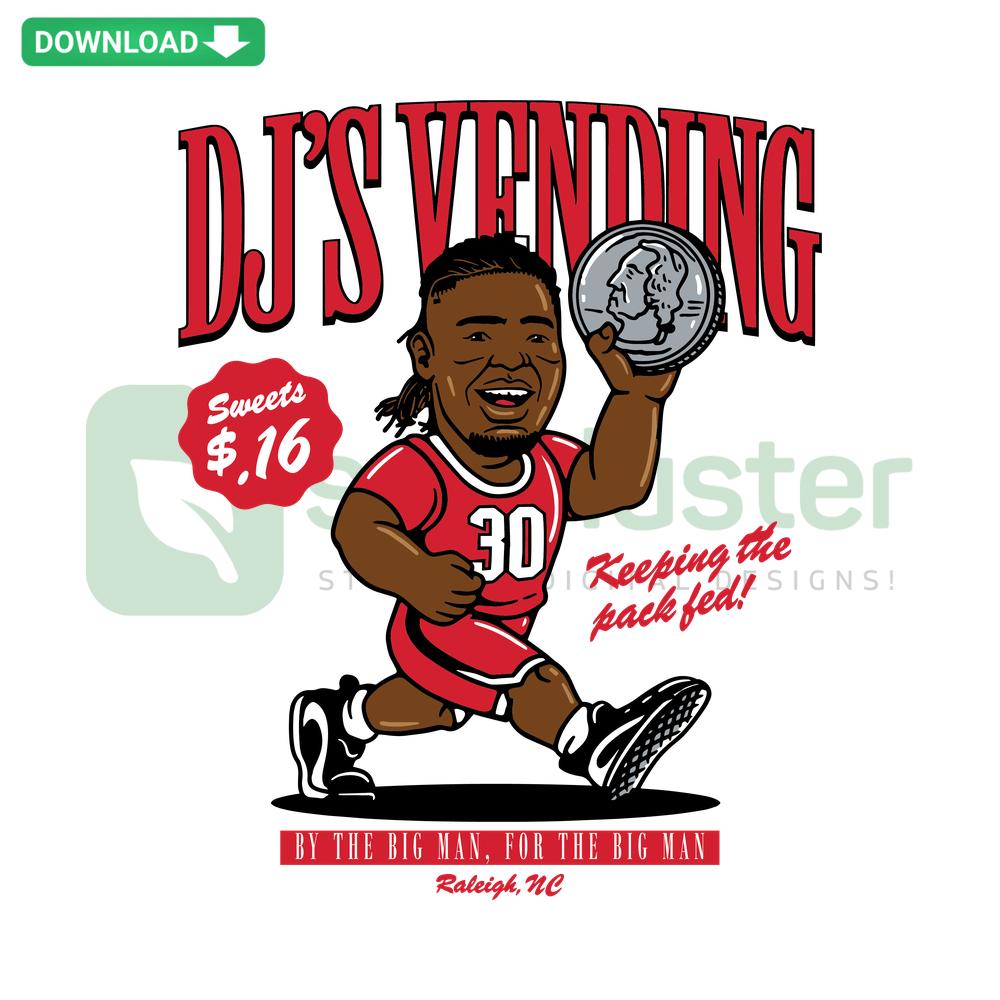 NC State Wolfpack DJs Vending SVG Design: Digital Download, SVG Crafting Patterns. Ideal for sports-themed crafts.
