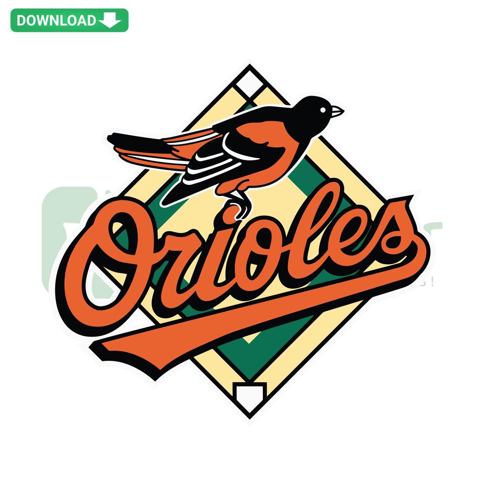 Retro Baltimore Orioles Baseball Team SVG Design Files, Vintage Orioles Logo, Instant Download, Classic Sports Art, Cricut Ready