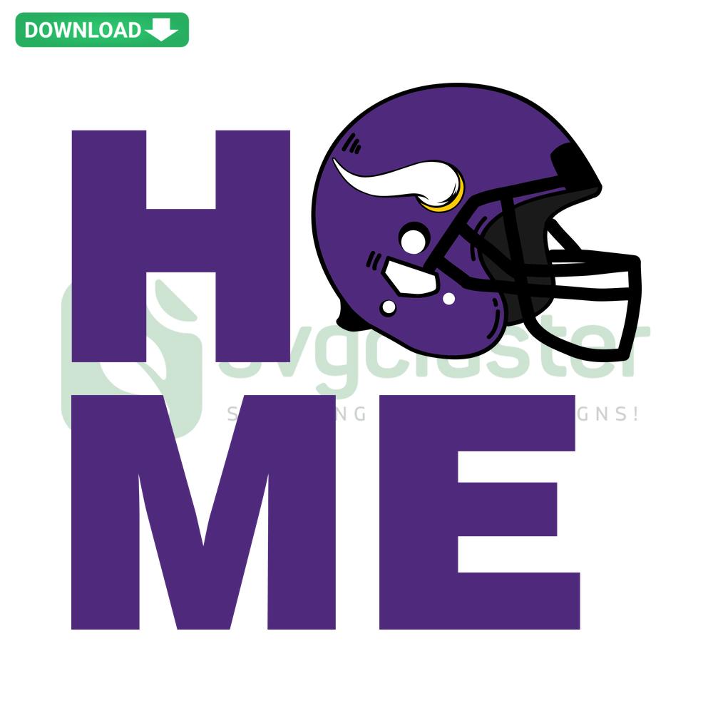 Minnesota Vikings SVG design with team logo, perfect for Cricut projects. Instant digital download for DIY crafts.