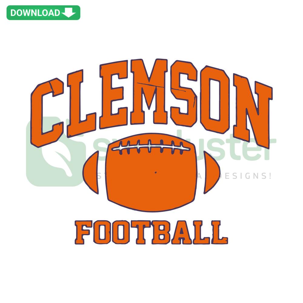 Clemson Tigers Football SVG Digital Download: Helmet and Paw Design, Perfect for Crafts, Vinyl Projects - SVGCluster Assets