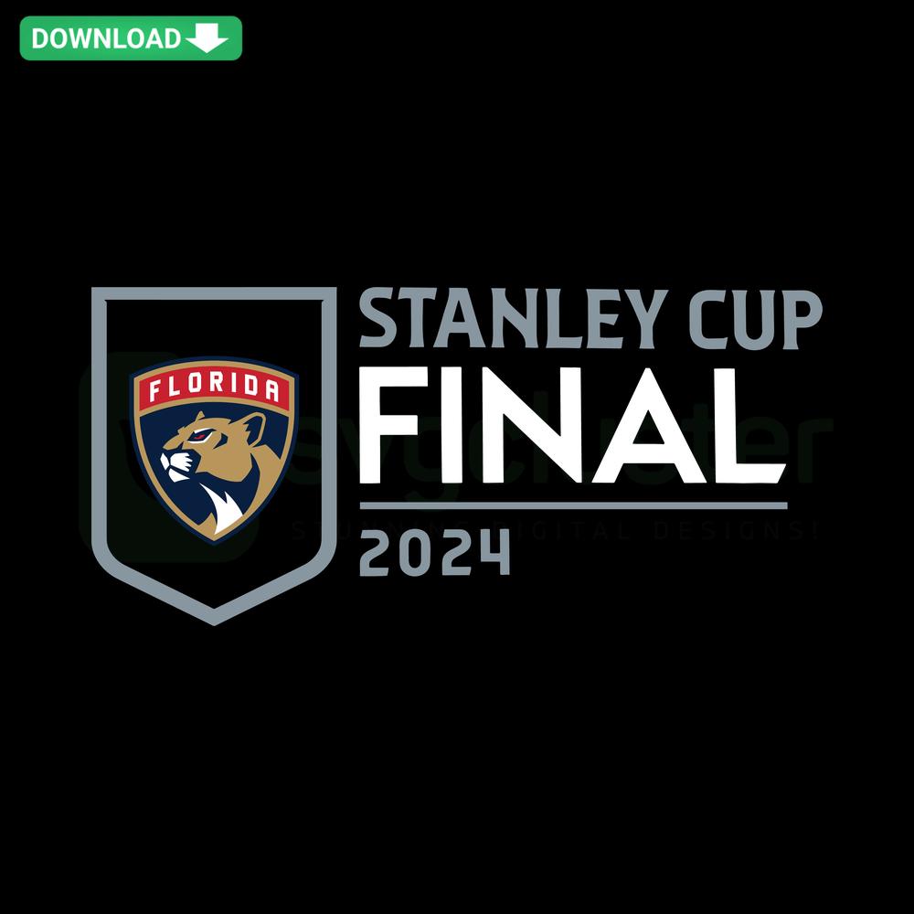 Florida Panthers 2024 Eastern Conference Champs Locker Room Premium SVG, featuring team logo and celebratory text graphics.