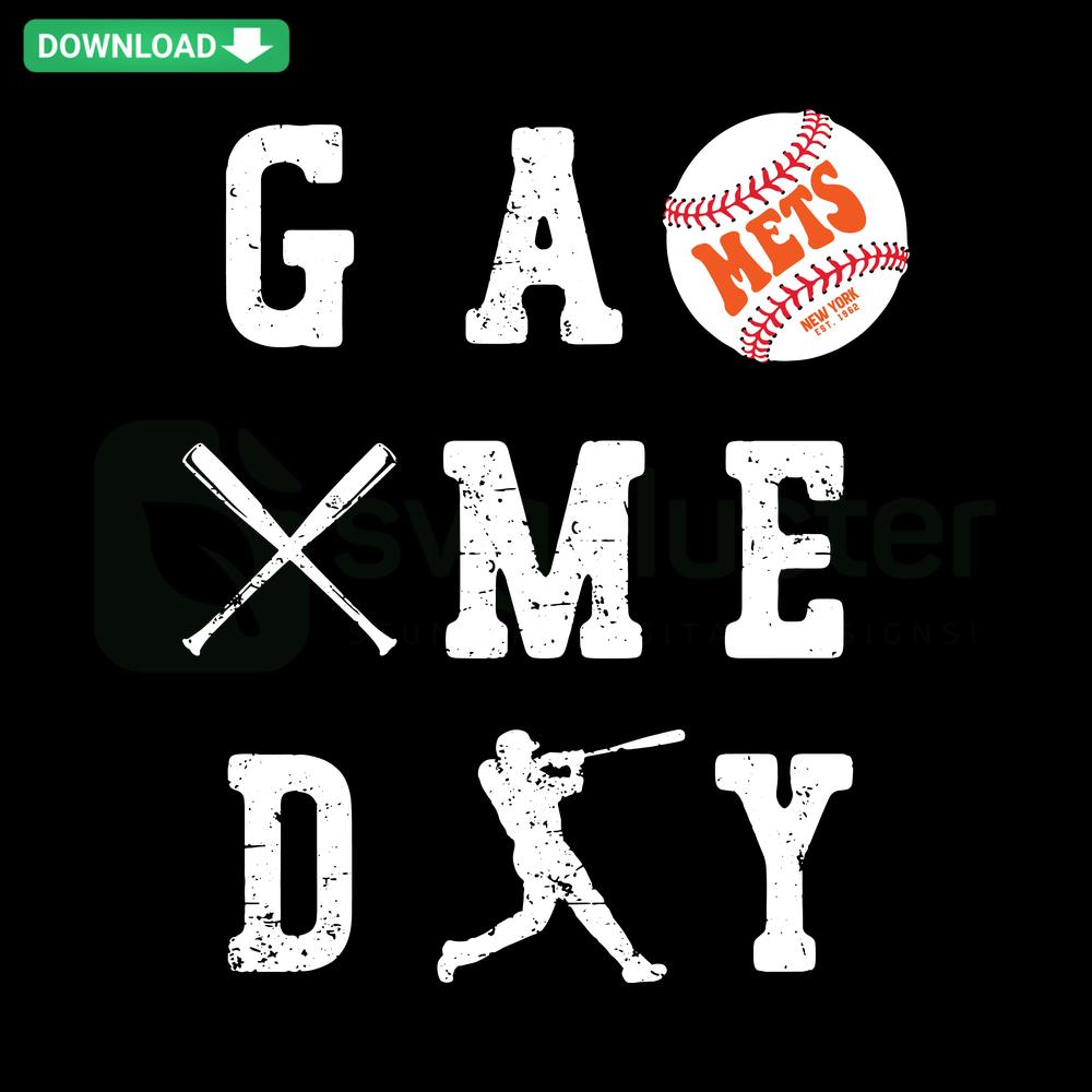 Vintage New York Mets 1962 SVG, Game Day Baseball Digital Download, Custom SVG Design, Perfect for Cricut & DIY Projects