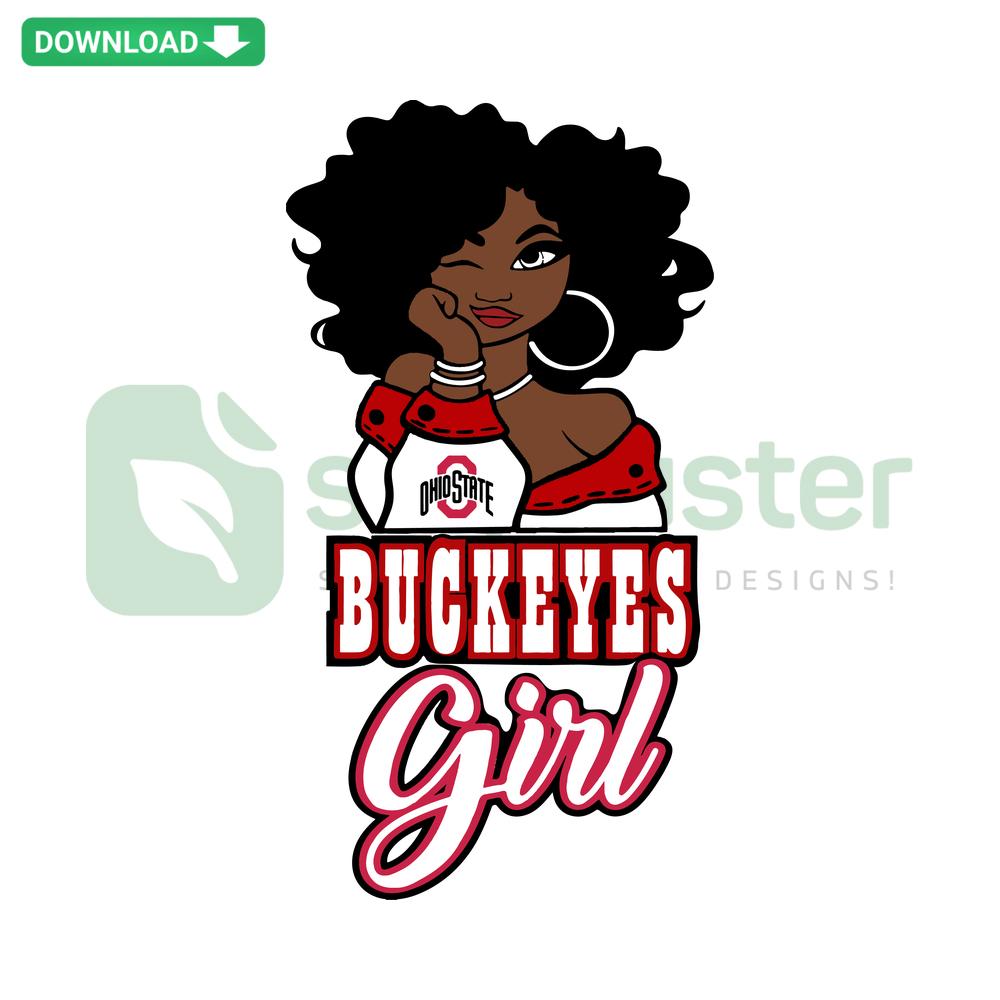 Ohio State Buckeyes Girl SVG with Patterns for Crafts, Tattoos, DIY Projects, Scarlet & Gray Colors, Helmet, Brutus Mascot Design