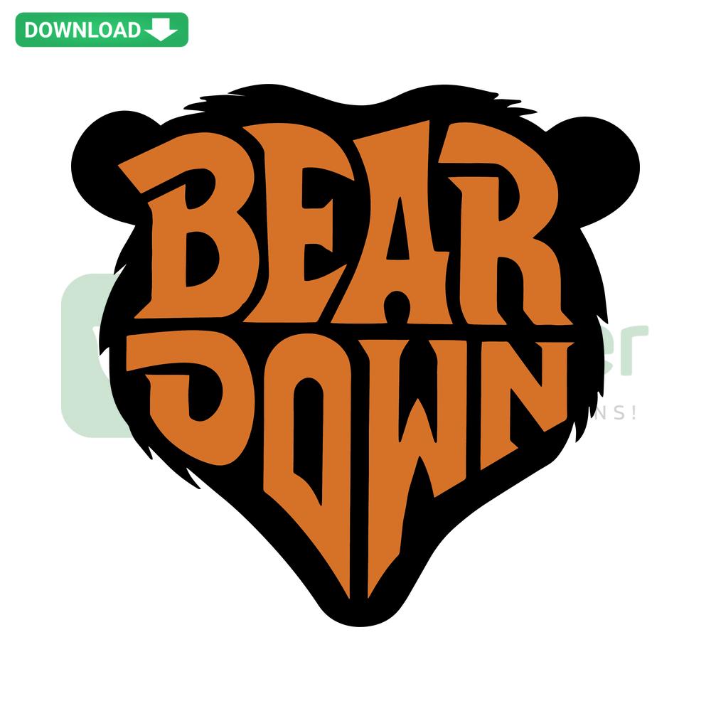Retro Chicago Bears SVG Design: Vintage Bear Logo Perfect for Crafting, Digital Download, Printable, Sports Team Art.