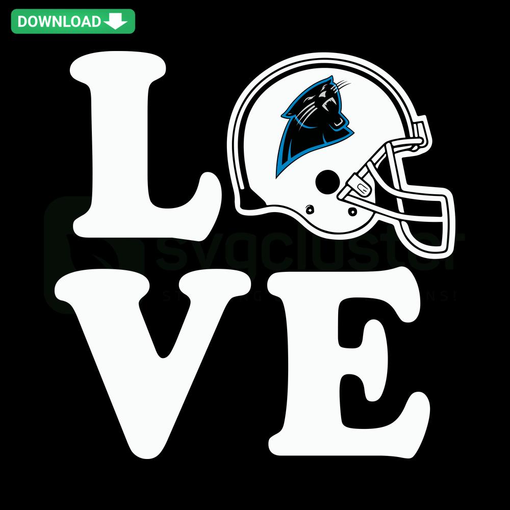 Carolina Panthers Helmet SVG Digital Download, SVG for Designers, Football Helmet Clip Art, Panthers Logo Design, Sports SVG File