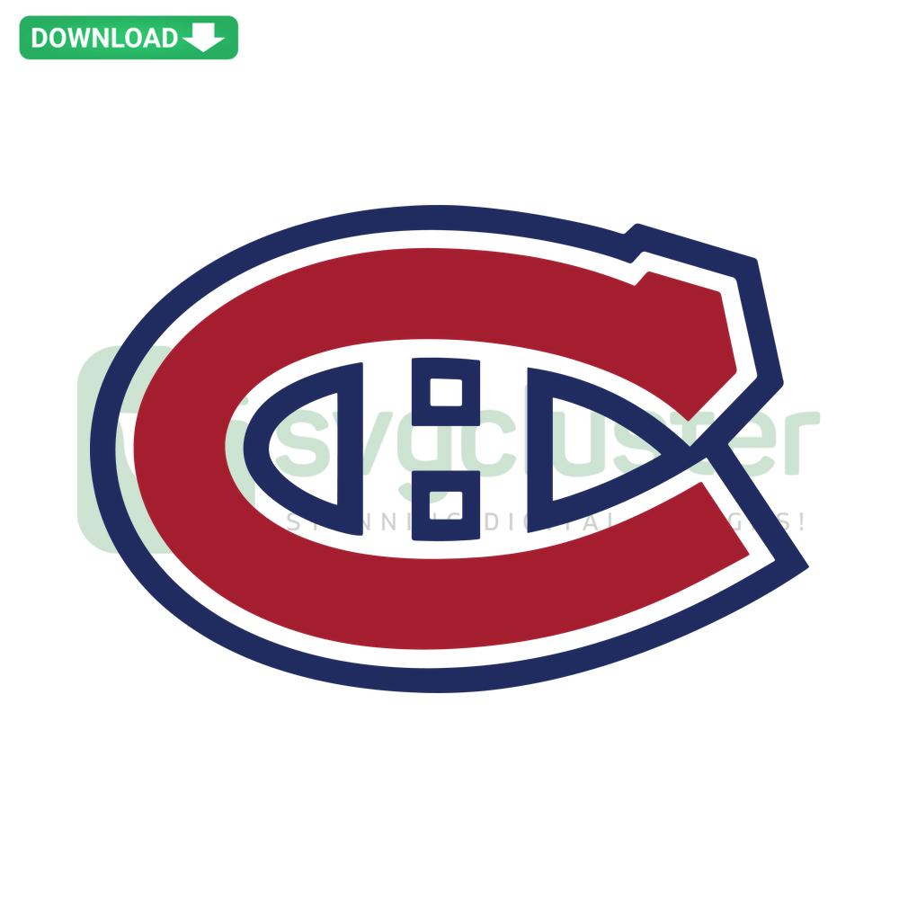 Montreal Canadiens Logo SVG Crafting Design, Digital Download, NHL Team Emblem, Red-Blue-White Color Scheme