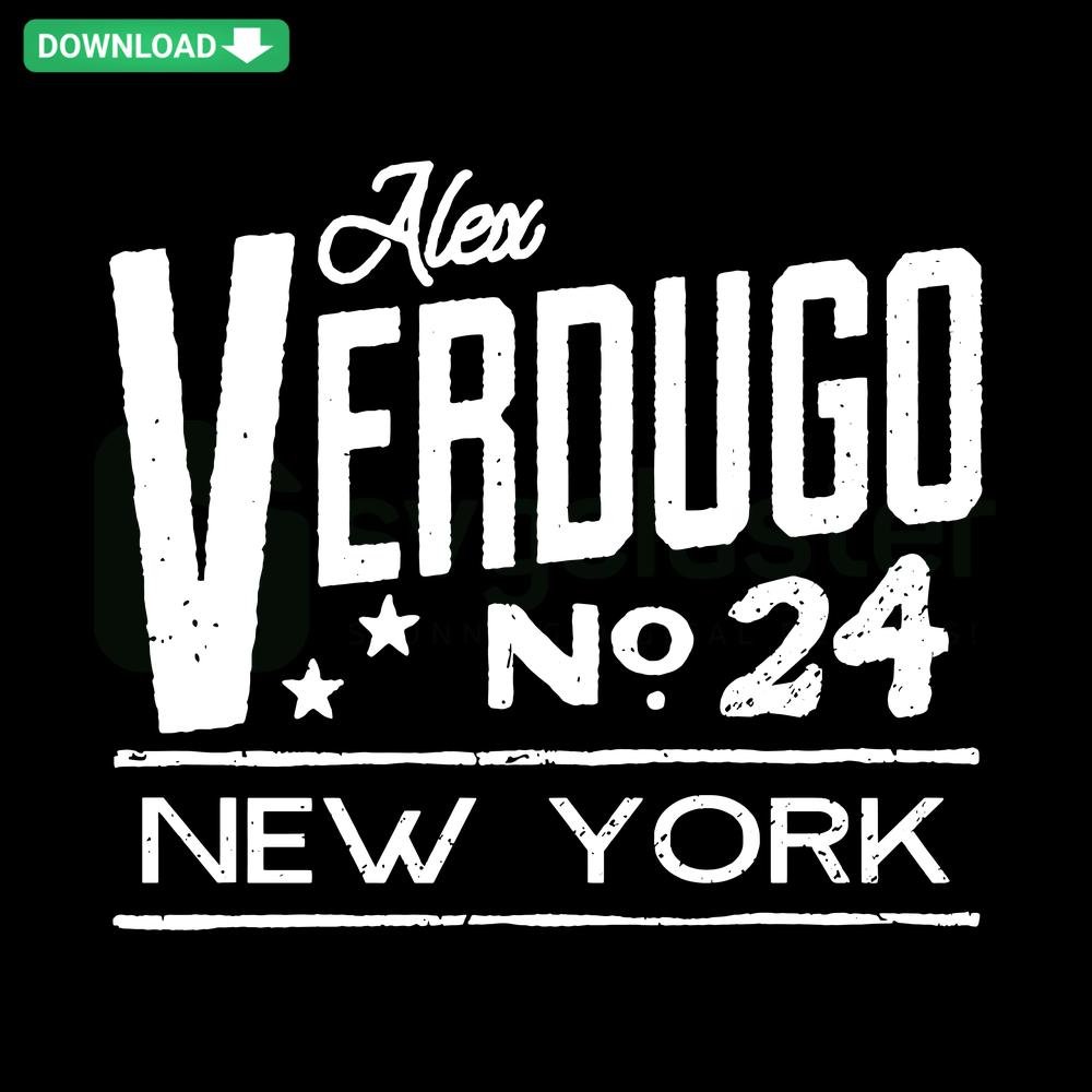 Alex Verdugo No 24 SVG, Yankees Retro Design for Cards, Vintage Baseball SVG Template, Sports Graphic for DIY Craft Projects.