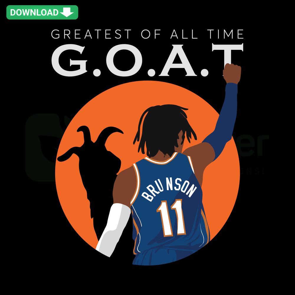 GOAT Knicks SVG Design: NYC Skyline & Basketball with GOAT Graphic, SVG Resource for Digital Art, New York Knicks Fan SVG