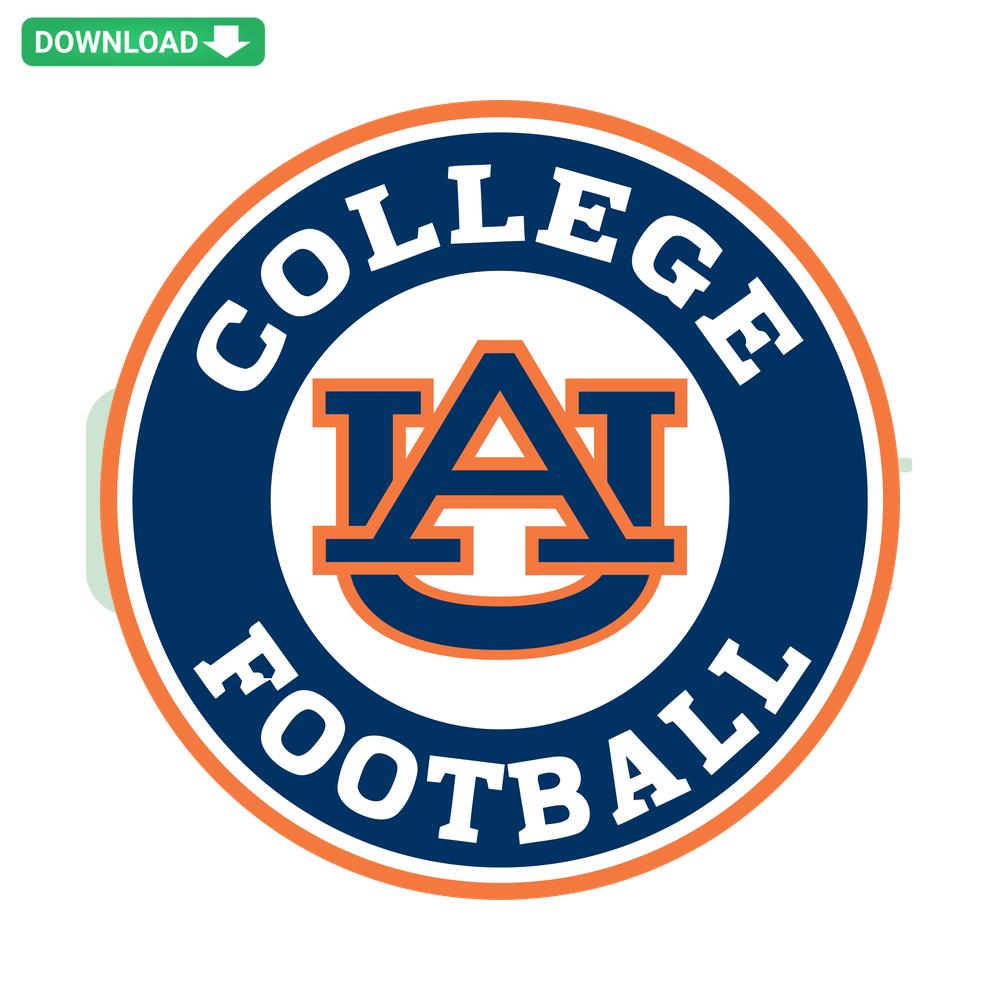 Auburn Tigers SVG Digital Download: University football logo design, perfect for crafting, college sports, SVG design downloads.