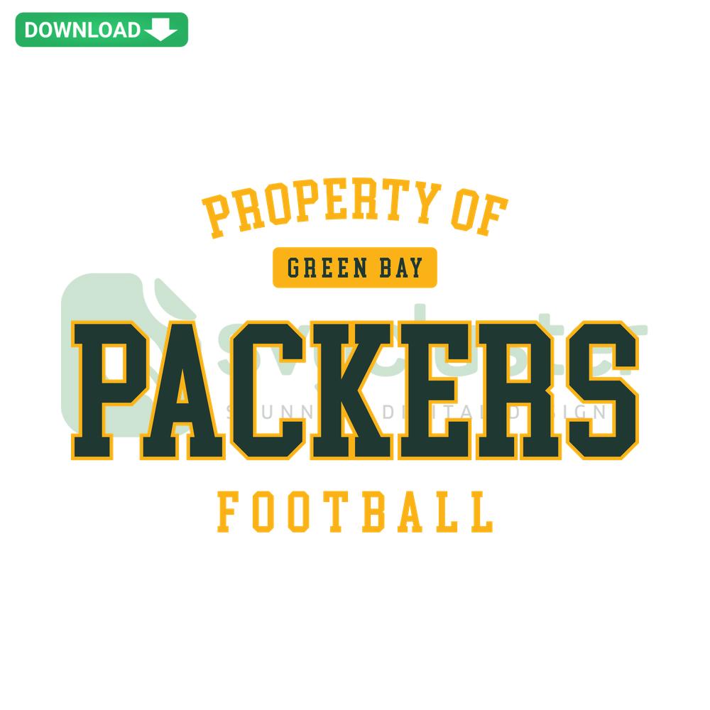 Green Bay Packers Football SVG, high-quality digital download with team logo and text for crafting or apparel designs.