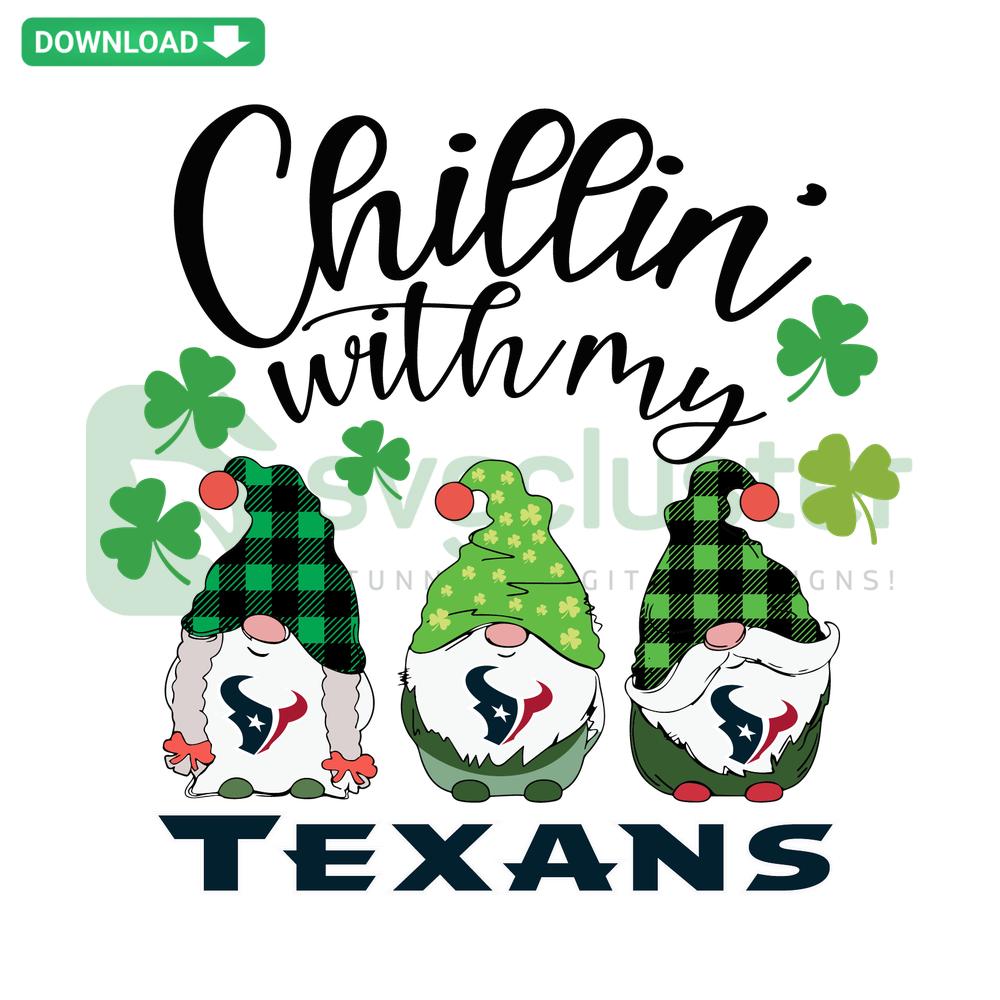 Chillin With My Texans SVG, Lone Star State design for commercial use, bold Texas lettering, perfect for crafts and shirts.