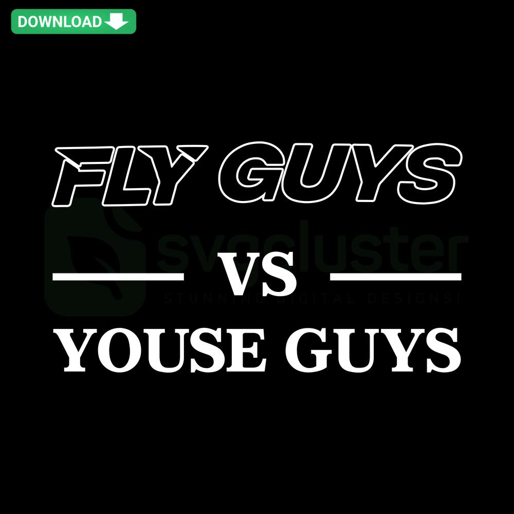 Fly Guys VS Youse Guys Hockey NHL SVG - Printable Craft Designs, Digital Download, Team Logos, Vector Art, Sports Clipart