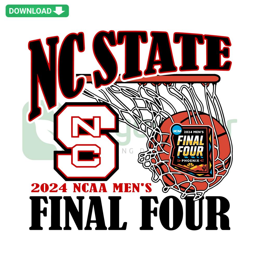 Final Four NC State Wolfpack Basketball Net SVG, Premium Graphic Design, NCAA SVG, Sports Team Logo, University Emblem