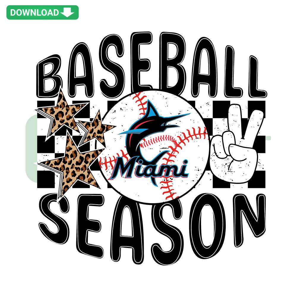 Miami Marlins SVG, Baseball Season Digital Art, Instant Download, Miami Marlins Logo, Sports Fans, Digital File for Crafts
