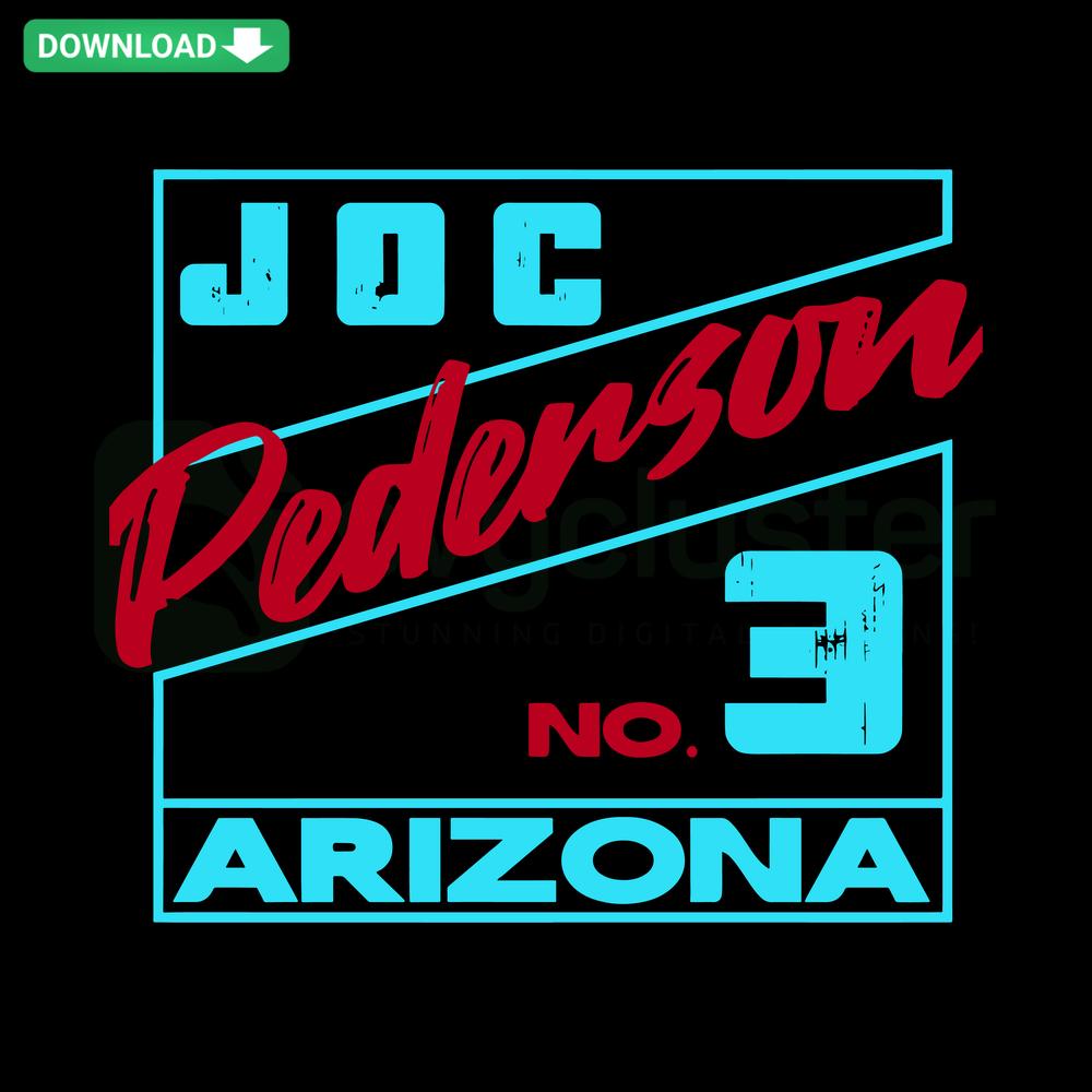 Joc Pederson Arizona No 3 Baseball SVG, vibrant SVG patterns for crafting, digital download, sports-themed design.