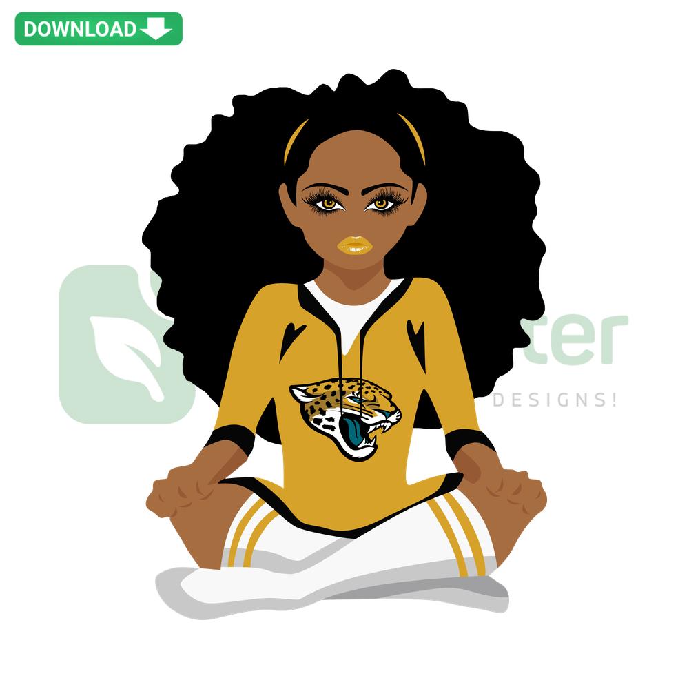 Jacksonville Jaguars Black Girl SVG Download, Luxury Digital Design, Premium SVG Files for Designers, Football Team Art