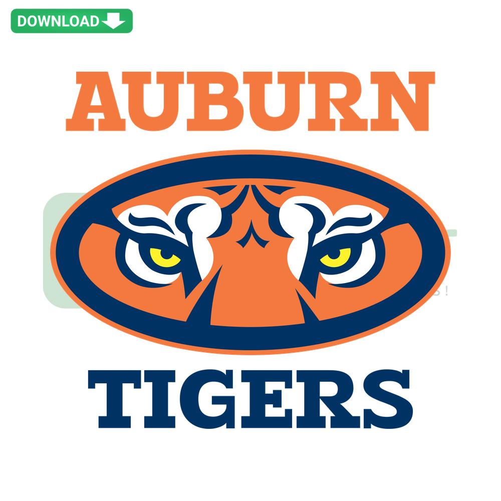 Auburn Tigers Football SVG, High-Resolution Digital Download; includes iconic logo design, perfect for sports fans and crafters.