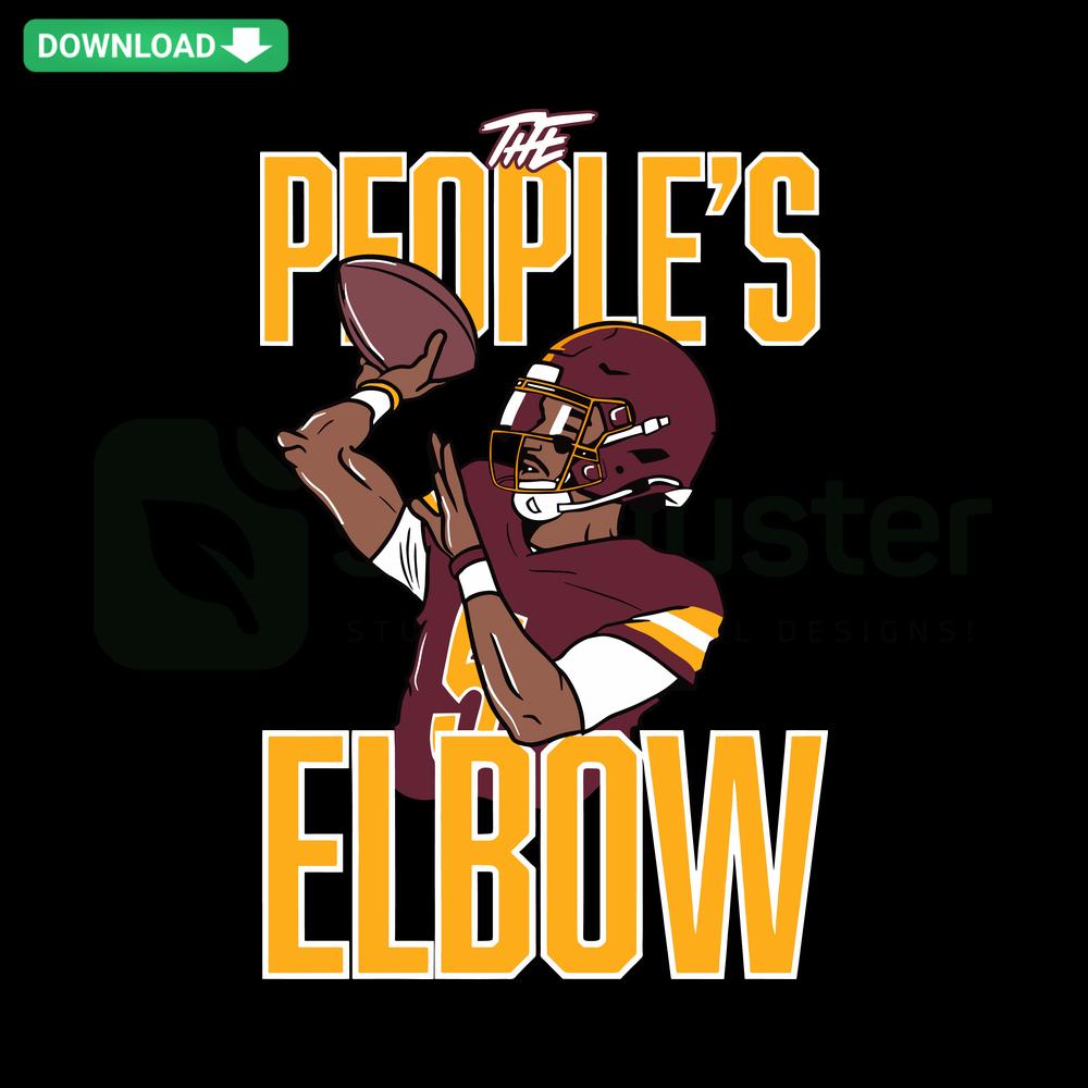 Washington Commanders SVG Clip Art: People's Elbow design featuring football-inspired graphic elements.