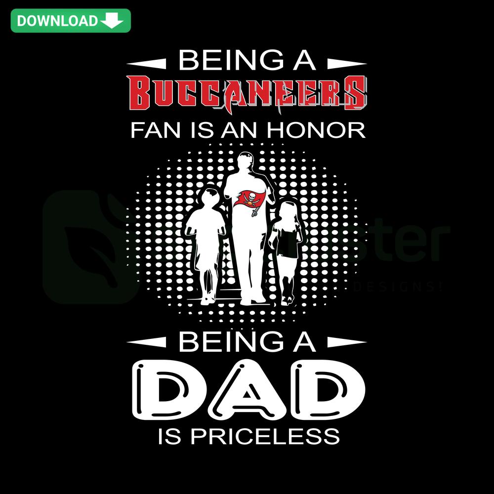 Buccaneers Fan Dad SVG: Pirate Hat, Football, Banners - Perfect for Fathers, Printable SVG to celebrate dad's fandom.