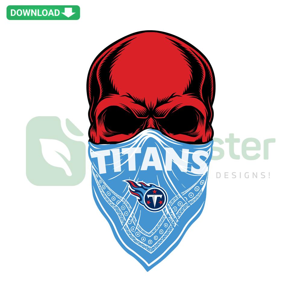 Tennessee Titans Skull SVG Design for Cricut, Silhouette Download - Sports-Themed Crafting File