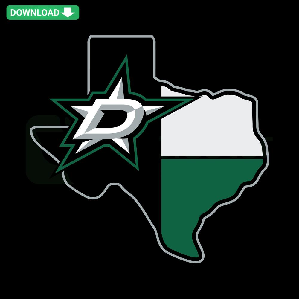 Dallas Stars NHL Retro SVG Digital Download, crafts pattern design featuring vintage team logo and colors for creative projects.
