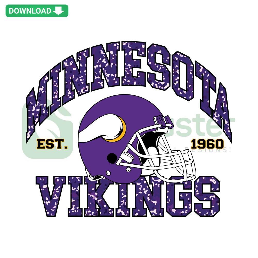 Minnesota Vikings Helmet SVG Digital Download: Cricut SVG Template, Purple Gold Design, NFL Team Logo, Crafting Cutting File