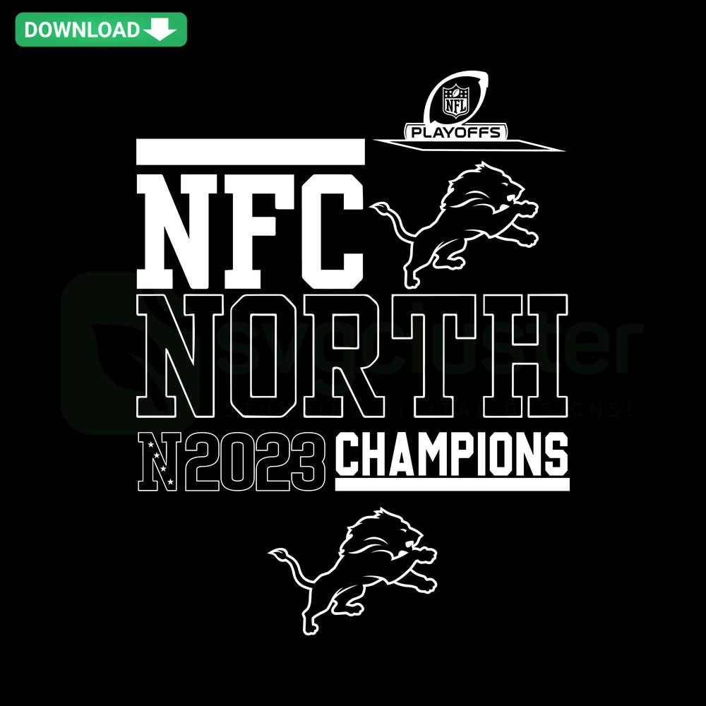 Detroit Lions NFC Champions SVG design on crafting projects