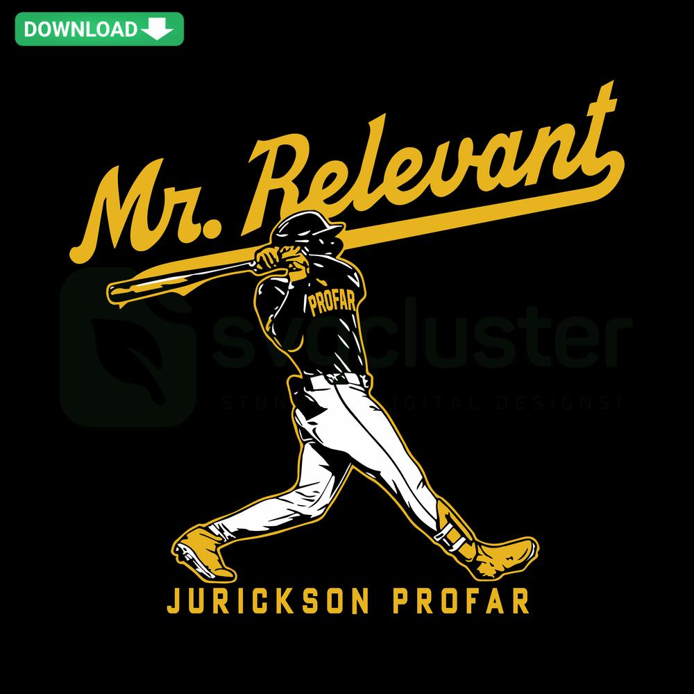 Jurickson Profar Mr Relevant San Diego Padres SVG, Printable MLB Design, Baseball Player Graphic, Sports Logo Art