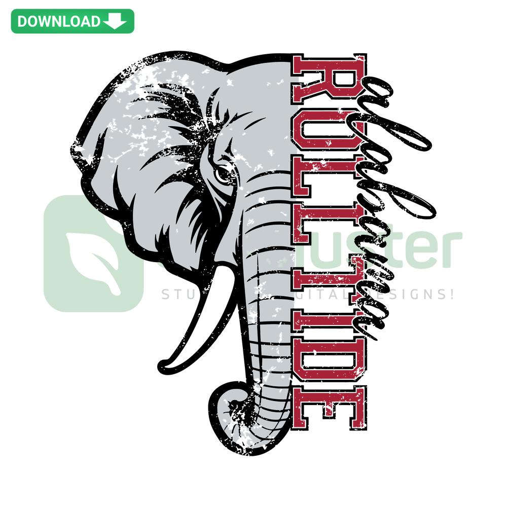 Alabama Roll Tide SVG: Bold NCAA Football Design, Crimson Tide Helmet, Printable Digital Assets, Perfect for Fans & Crafters.
