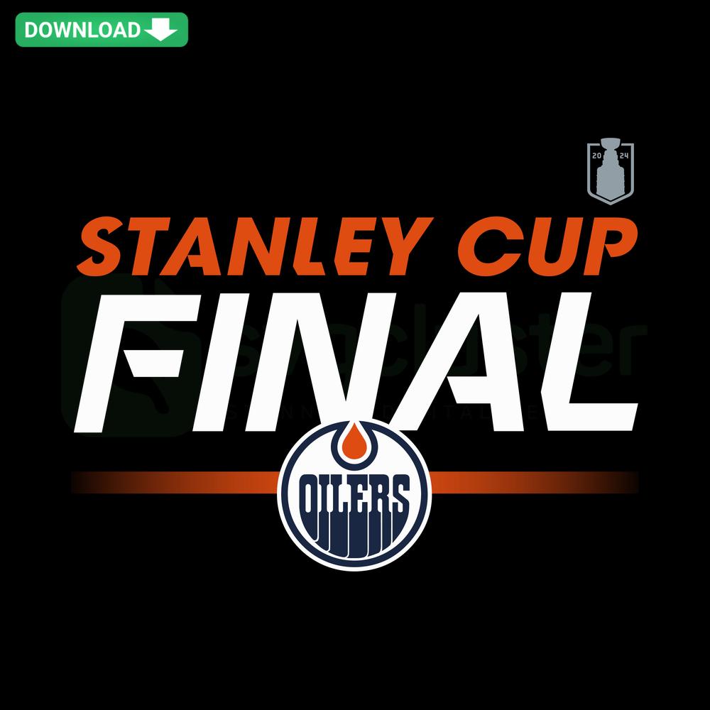 Stanley Cup Edmonton Oilers Final SVG, hockey design resource for designers, vector graphic sports illustration.