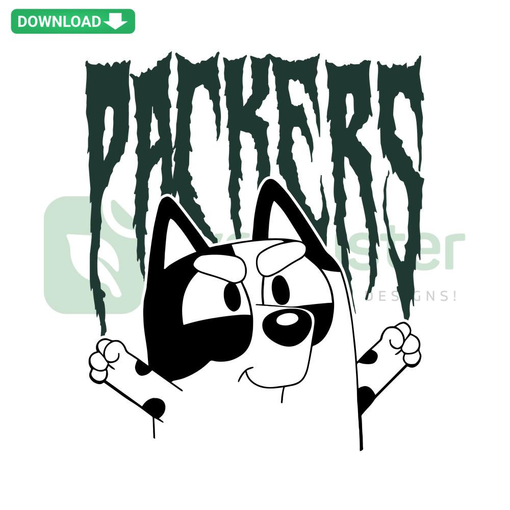 NFL Bluey Muffin Green Bay Packers SVG, Digital Download, Instant File, Designer Graphics, Packers Logo, Cute Bluey Design
