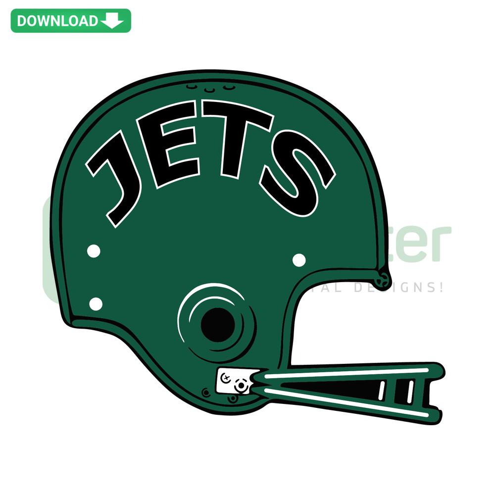 New York Jets Helmet SVG - Digital Download, Football Helmet SVG for T-Shirt Design, NFL Fan Merchandise