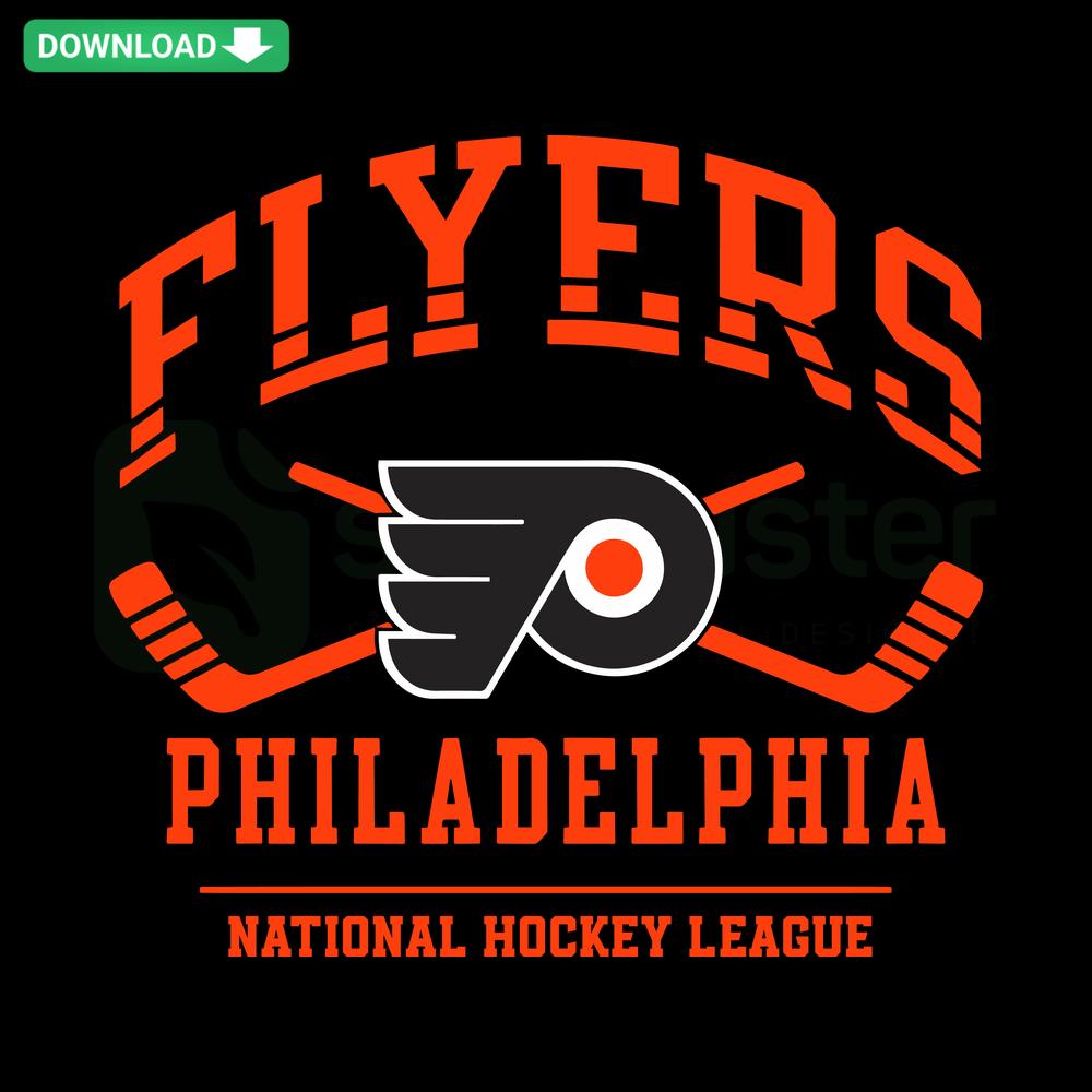 Flyers Philadelphia NHL SVG Digital Download, sleek logo design, perfect for SVG Cut Files, vibrant colors, sports-themed graphics.