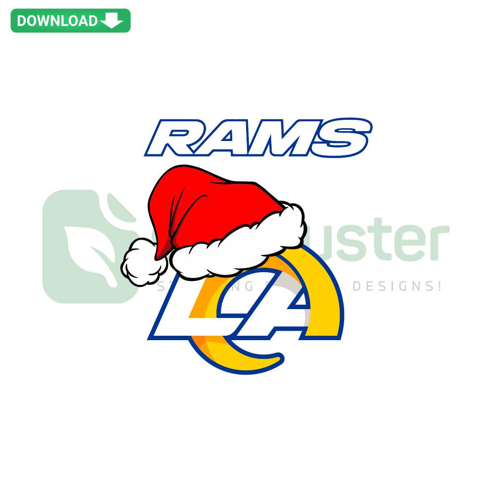 Los Angeles Rams NFL logo SVG digital download, featuring team's iconic blue and yellow ram design, perfect for instant use.