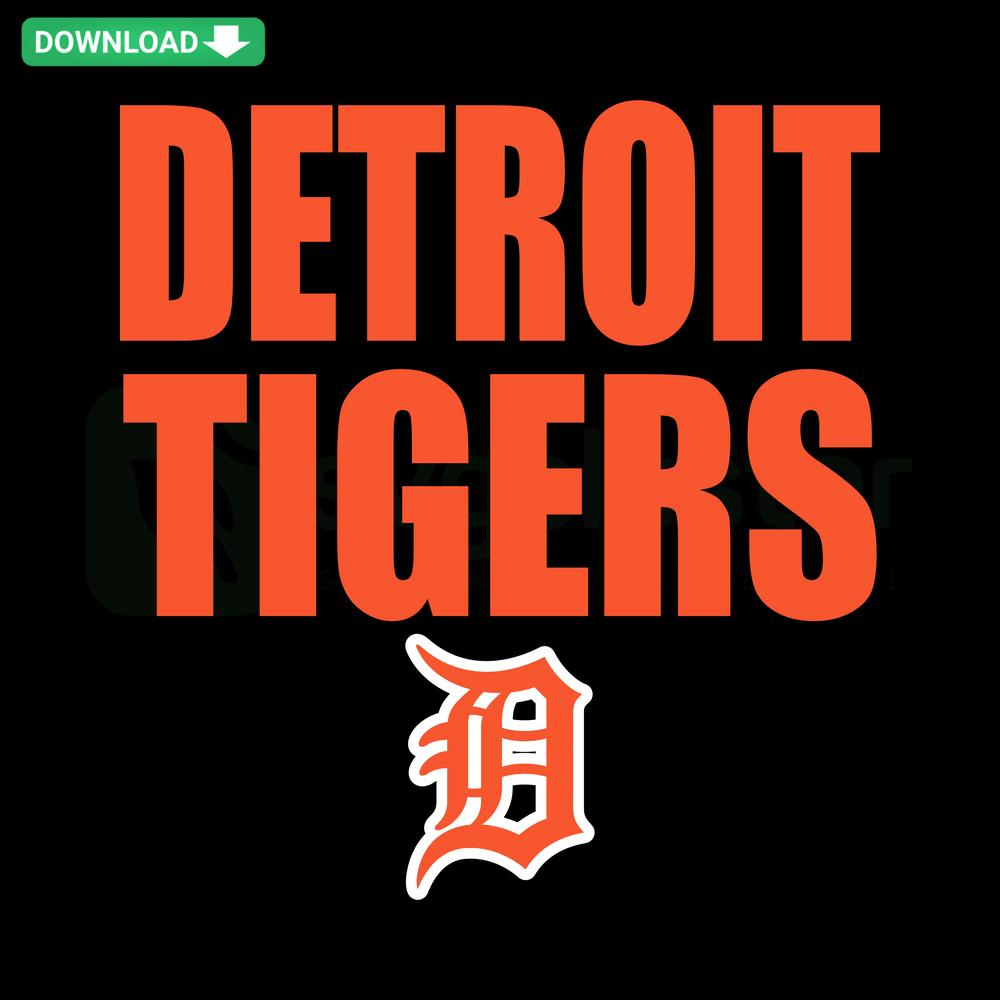 Vintage Detroit Tigers SVG, MLB team logo, high-quality baseball digital download, instant access, Cricut-ready design.