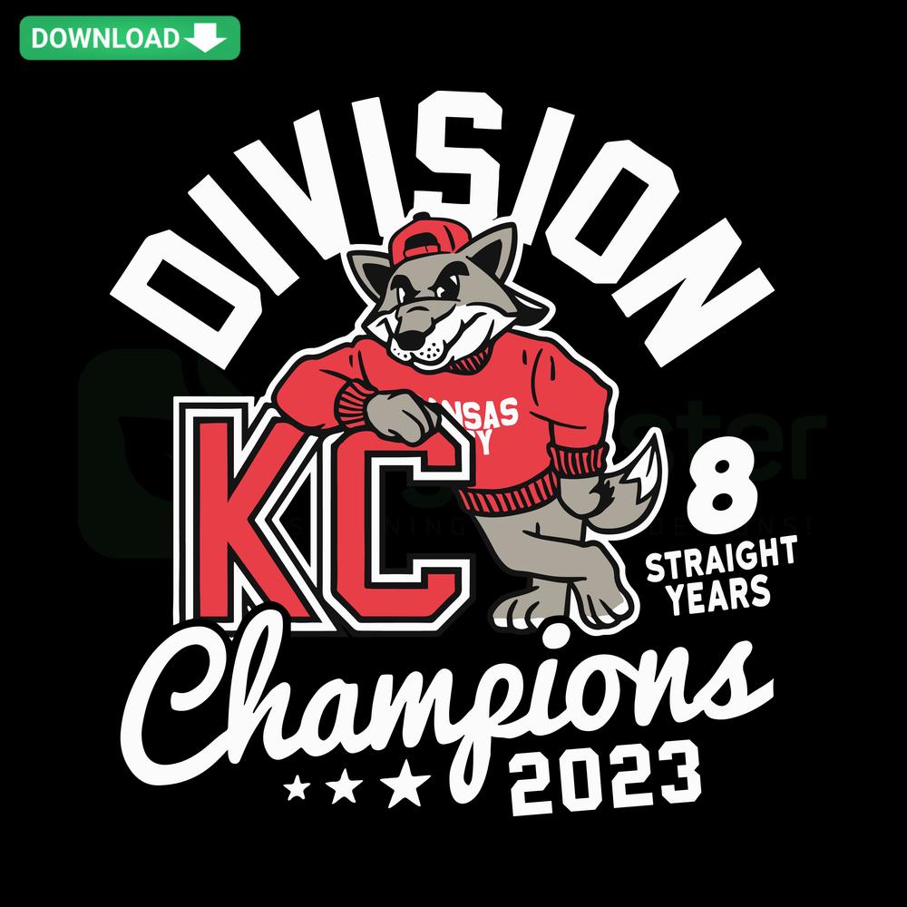 2023 Division Champions 8 Straight Years SVG - Digital Download, Cricut Template; Celebrate, Sports, Championship Design