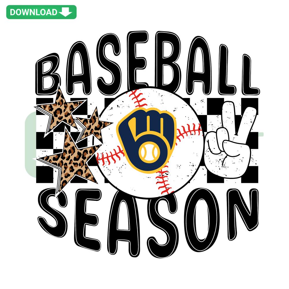 Milwaukee Brewers SVG digital download; vector graphic design featuring team logo, perfect for baseball season projects.