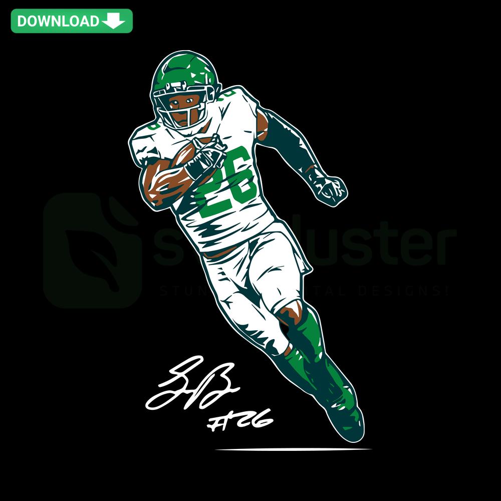 Saquon Barkley Philly Football SVG Design: Printable Craft, Superstar Pose, High-Quality SVG for Football Crafts